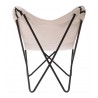 Rabat Accent Chair Beige & Black- Back View