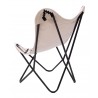 Rabat Accent Chair Beige & Black- Back View 2
