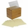 Oceanstar Bamboo Recipe Box with Divider - Set with Dividers - Oceanstar Bamboo Recipe Box with Divider - Set with Dividers