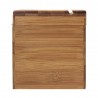 Oceanstar Bamboo Recipe Box with Divider - Side