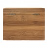 Oceanstar Bamboo Recipe Box with Divider - Back