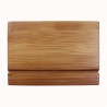 Oceanstar Bamboo Recipe Box with Divider - Top Angle