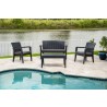 Alaska 4-Piece Seating Set with Cushions-Anthracite