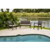 Alaska 4-Piece Seating Set with Cushions-Brown Cream