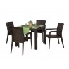 Rainbow Outdoor Alberta 5-Piece Dining Set Brown