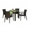 Rainbow Outdoor Alberta 5-Piece Dining Set Brown - Rainbow Outdoor Alberta 5-Piece Dining Set Brown
