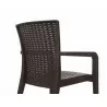Rainbow Outdoor Alberta 5-Piece Dining Set-Brown Back - Rainbow Outdoor Alberta 5-Piece Dining Set-Brown Back