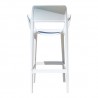 Rainbow Outdoor Bella Set of 2 Stackable Barstool White Back