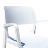 Rainbow Outdoor Bella Set of 2 Stackable Barstool White Half VIew