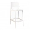 Rainbow Outdoor Bella Set of 2 Stackable Barstool W/No Arms-White