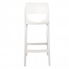 Rainbow Outdoor Bella Set of 2 Stackable Barstool W/No Arms-White Front