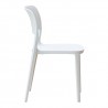 Rainbow Outdoor Bella Set of 2 Stackable Side Chair-White Side
