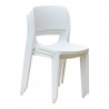 Rainbow Outdoor Bella Set of 2 Stackable Side Chair-White