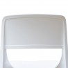 Rainbow Outdoor Bella Set of 2 Stackable Side Chair-White Back