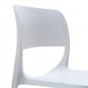 Rainbow Outdoor Bella Set of 2 Stackable Side Chair-White