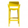 Rainbow Outdoor Bella Set of 2 Stackable Barstool Yellow Back