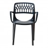 Rainbow Outdoor Elsa Set of 2 Stackable Armchair Anthracite- Front