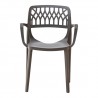 Rainbow Outdoor Elsa Set of 2 Stackable Armchair Cappuccino- Front