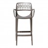 Rainbow Outdoor Elsa Set of 2 Stackable Barstool Cappuccino Front