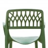 Rainbow Outdoor Elsa Set of 2 Stackable Armchair Green Back