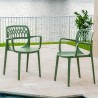 Rainbow Outdoor Elsa Set of 2 Stackable Armchair Cappuccino