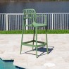 Rainbow Outdoor Elsa Set of 2 Stackable Barstool Green