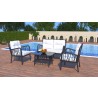 Gala 4-Piece Seating Set w/cushion-Anthracite Side