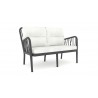 Gala 4-Piece Seating Set w/cushion-Anthracite Loveseat Side