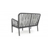 Gala 4-Piece Seating Set w/cushion-Anthracite Loveseat Back