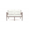 Gala 4-Piece Seating Set w/cushion-Cappuccino Loveseat Front