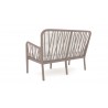 Gala 4-Piece Seating Set w/cushion-Cappuccino Loveseat Back