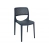 Rainbow Outdoor Mila Set of 2 Stackable Side Chair Front Anthracite