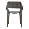 Rainbow Outdoor Mila Set of 2 Stackable Armchair Cappuccino Back