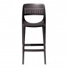 Rainbow Outdoor Mila Set of 2 Stackable Barstool Cappuccino Without Arm Back