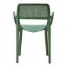 Rainbow Outdoor Mila Set of 2 Stackable Armchair Green Back