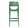 Rainbow Outdoor Mila Set of 2 Stackable Barstool Green Without Arm Front