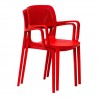 Rainbow Outdoor Mila Set of 2 Stackable Armchair Red