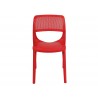 Rainbow Outdoor Mila Set of 2 Stackable Side Chair Red Back