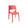 Rainbow Outdoor Mila Set of 2 Stackable Side Chair Red Front