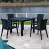 Rainbow Outdoor Montana 5-Piece Dining Set  Anthracite