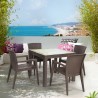 Rainbow Outdoor Montana 5-Piece Dining Set Brown