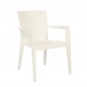 Rainbow Outdoor Montana Set of 2 Stackable Armchair Front White