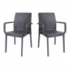 Rainbow Outdoor Napoli Set of 2 Stackable Armchair
