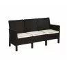 Rainbow Outdoor Nova 4-Piece Sofa Set with Cushions-Brown Sofa - Rainbow Outdoor Nova 4-Piece Sofa Set with Cushions-Brown Sofa