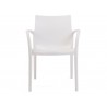 Rainbow Outdoor Pedro Set of 2 Stackable Armchair White Front