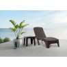 Rainbow Outdoor Roma Set of 2 Chaise Lounger Anthracite Cushion