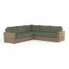 Havana Sectional in Cast Sage w/ Self Welt - Front Side Angle - Havana Sectional in Cast Sage w/ Self Welt - Front Side Angle