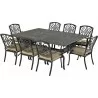 Bridgetown 9-Piece Dining Set  with 84" x 60" Monarch Dining Table and 8 Dining Chairs - Bridgetown 9-Piece Dining Set  with 84" x 60" Monarch Dining Table and 8 Dining Chairs