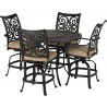 Patio Resort Lifestyle Venice 5-Piece Counter Set - RCTWR48-VC2 - Angled View