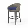 Marbella Barstool in Echo Midnight, No Welt - Front Side Angle - Marbella Barstool in Echo Midnight, No Welt - Front Side Angle